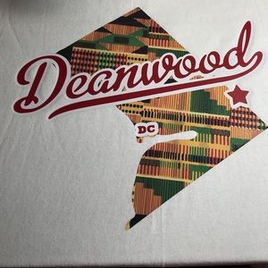 Deanwood Love shirt on Raglan baseball jersey tee